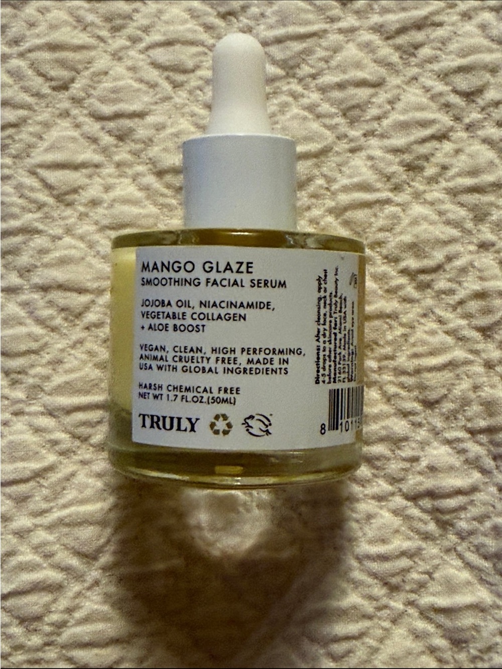 TRULY Mango Glaze Smoothing Facial Serum